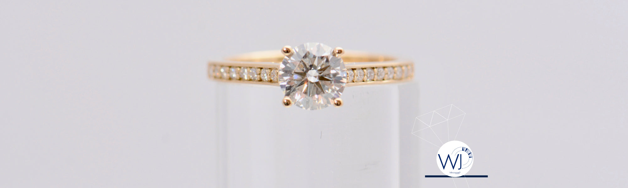 Diamond Solitare Ring 18ct Yellow Gold by Wholestone Jewellery. A Store banner Image Copyright 2024 Diamond Ring