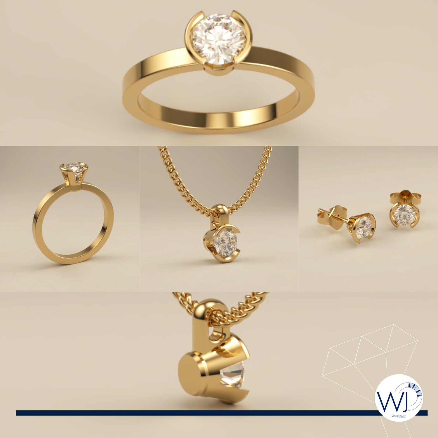 Design 2 Bezel Collection 2025 Wholestone Jewellery | Lab Grown Diamond Jewellery Collection