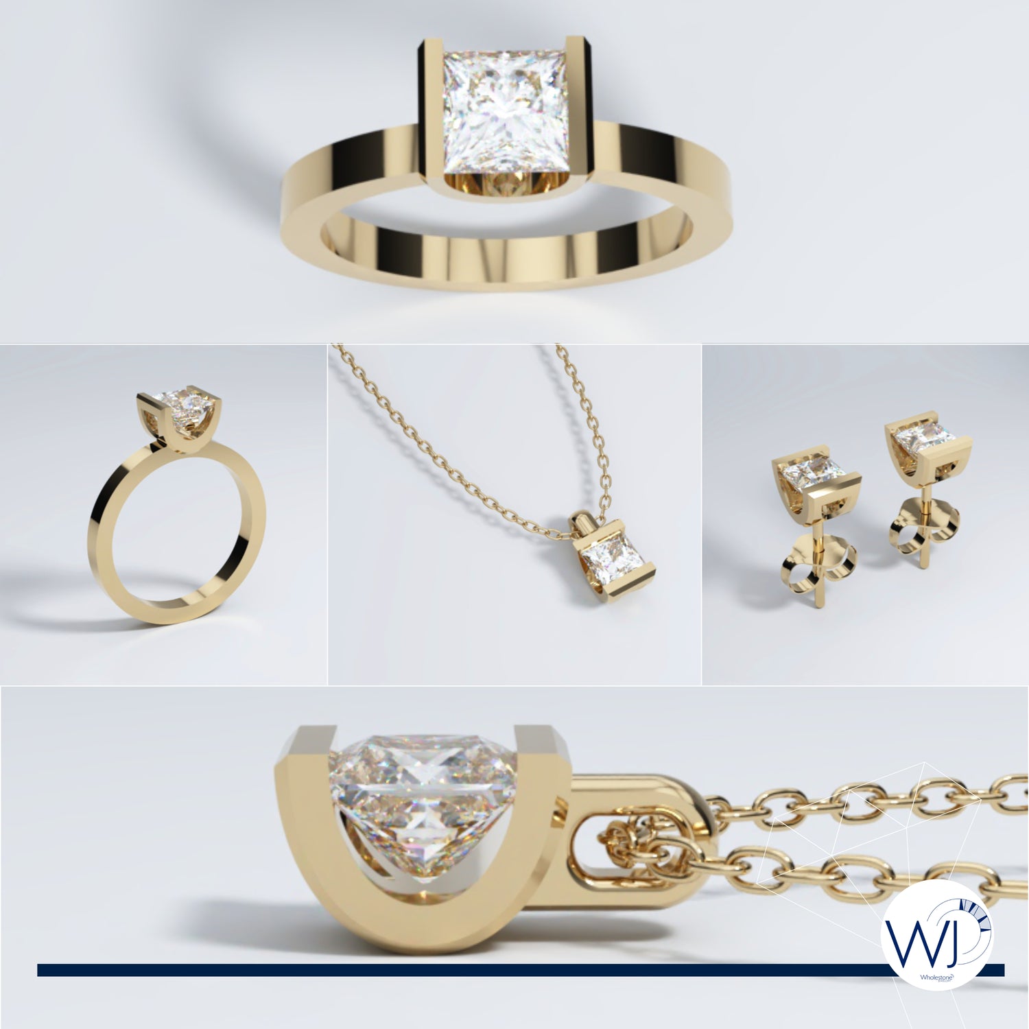 Design 3 Bezel Collection 2025 Wholestone Jewellery | Lab Grown Diamond Jewellery Collection
