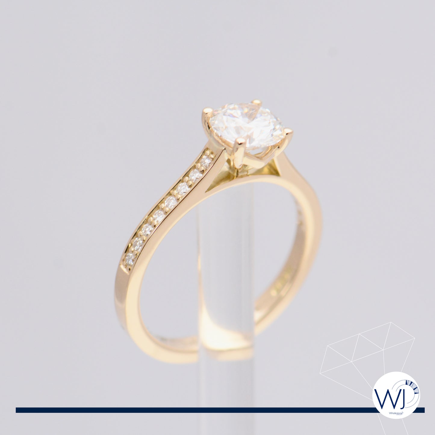 Diamond Solitaire Ring | 1.0 carat Lab Grown Diamond | 18ct Yellow Gold