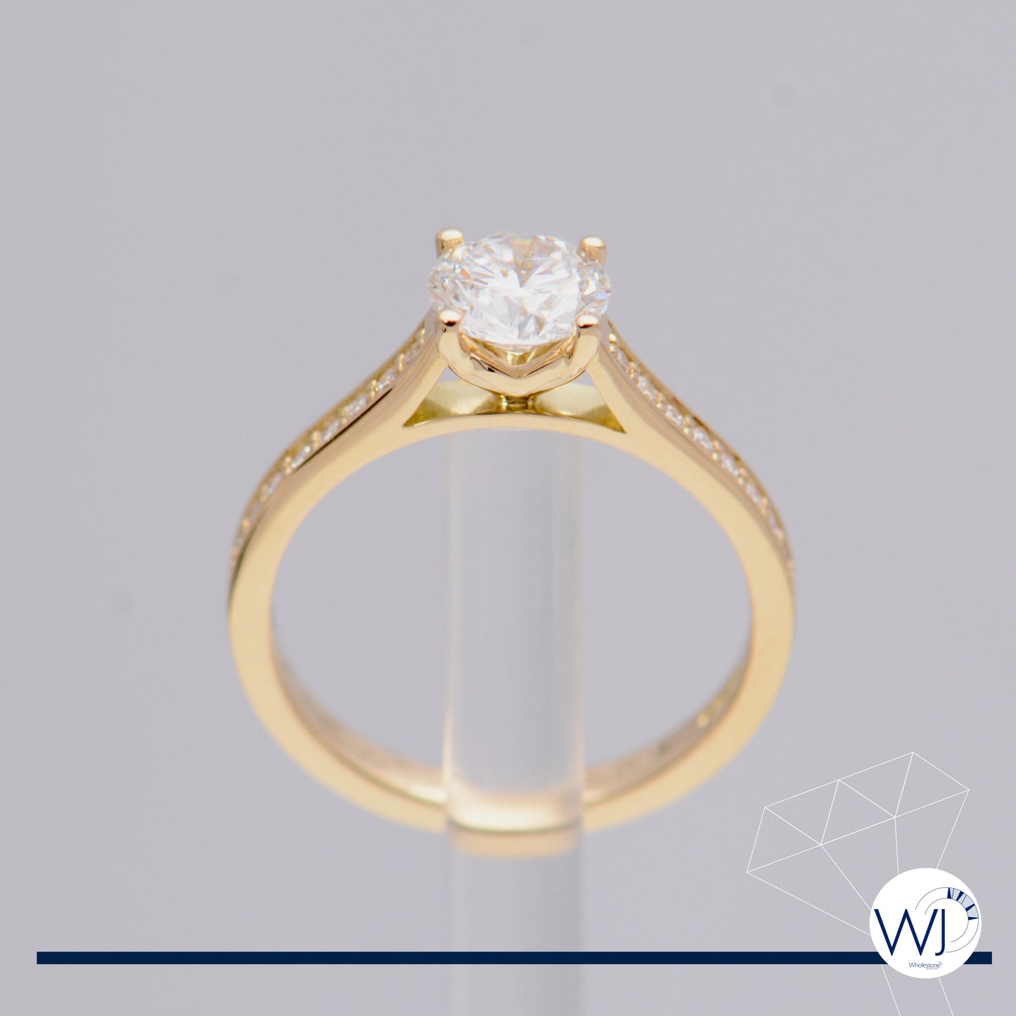 Diamond Solitaire Ring | 1.0 carat Lab Grown Diamond | 18ct Yellow Gold