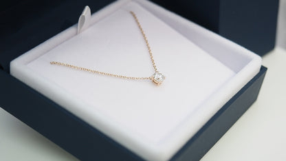 Diamond Pendant and Necklace 0.50 carat | 4 Claw Solitaire Setting with Fixed Chain | Individual Design