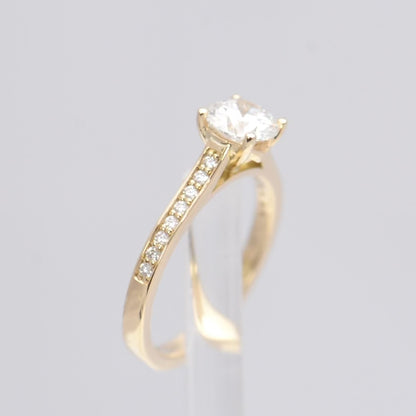 Diamond Solitaire Ring | 1.0 carat Lab Grown Diamond | 18ct Yellow Gold